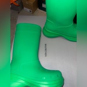 Balenciaga croc boots